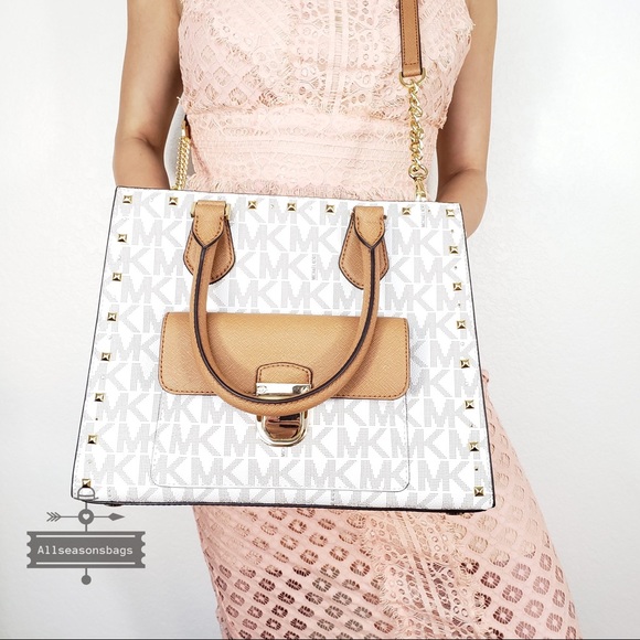 NWT Michael Kors Medium Bridgette studded tote bag - Picture 6 of 8